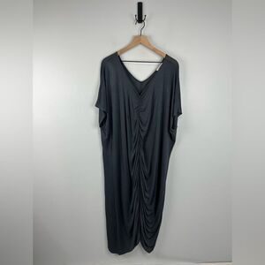 Love In Grey Long Ruched Oversized Style Maxi Dress S